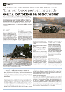 Dna van beide partijen hetzelfde, eerlijk, betrokken en betrouwbaar. - Germieco Groep - Bevanos Infra